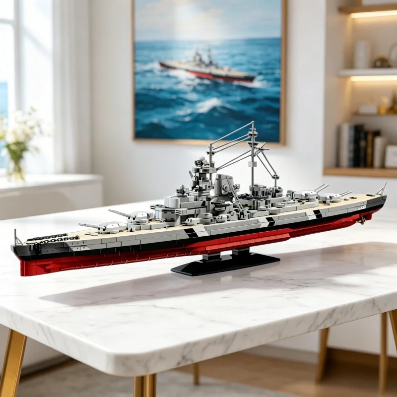 2686Pcs Bismarck Battleship Model Building Blocks Assembly Toy Home Desktop Decoration Children's Boys Birthday Gift
2686Pcs Bismarck Battleship Model Building Blocks Assembly Toy Home Desktop Decoration Children's Boys Birthday Gift