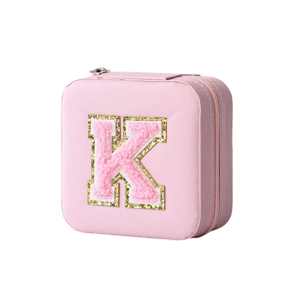 Fashion Pink Leather Jewelry Storage Box Zipper Square Letter Jewelry Case Earrings Necklace Dustproof Rings Bearer Box Travel
Fashion Pink Leather Jewelry Storage Box Zipper Square Letter Jewelry Case Earrings Necklace Dustproof Rings Bearer Box Travel