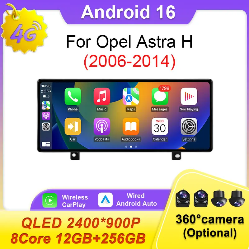 Для Opel Astra H 2006-2014: Автомагнитола Android 16 с разделением экрана, беспроводным CarPlay, DSP, GPS-навигацией, Wi-Fi и 4G
Для Opel Astra H 2006-2014: Автомагнитола Android 16 с разделением экрана, беспроводным CarPlay, DSP, GPS-навигацией, Wi-Fi и 4G