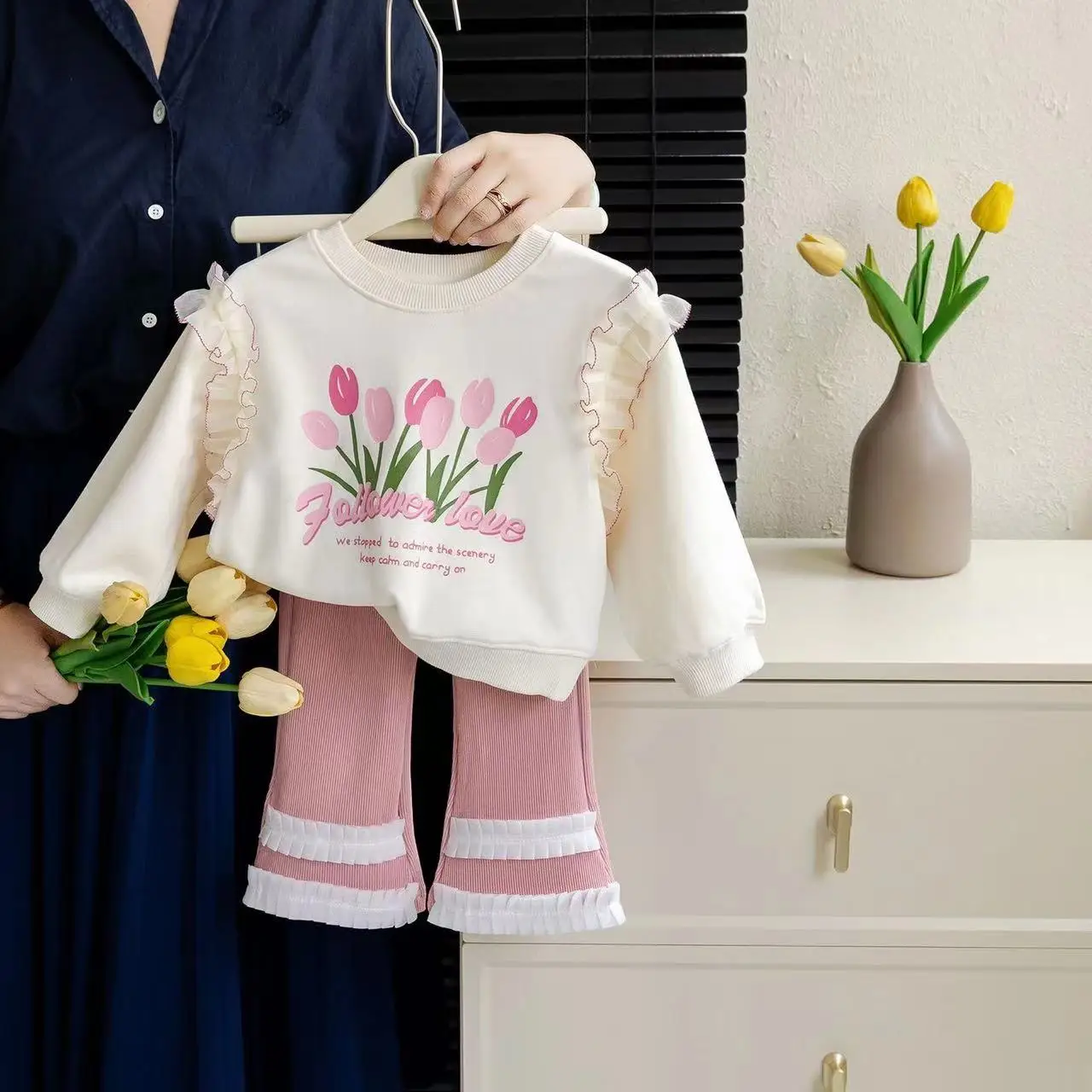 Girls Clothes Sets Spring Autumn Blouses Tops + Pants Outfits For Children Clothes Set Sweet Kids Clothing 4 6 9 T 2 Pcs New
Girls Clothes Sets Spring Autumn Blouses Tops + Pants Outfits For Children Clothes Set Sweet Kids Clothing 4 6 9 T 2 Pcs New