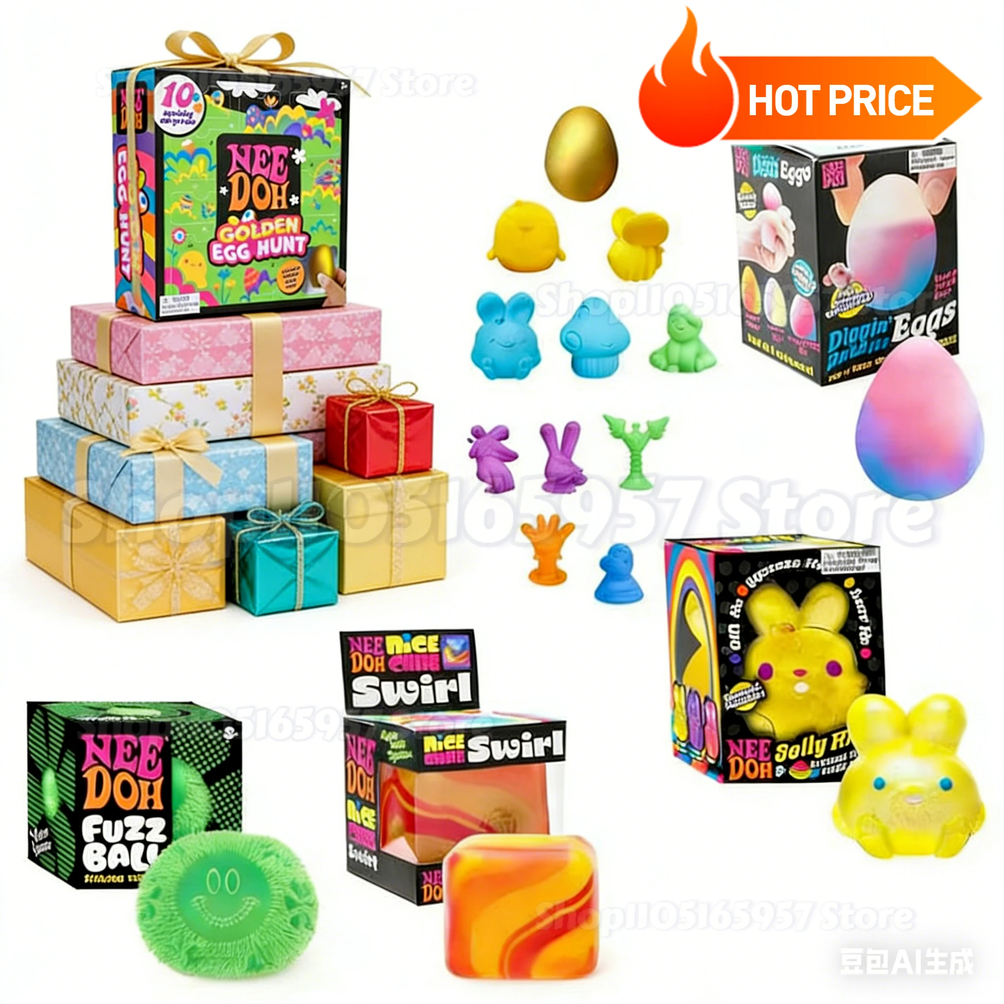 Easter Nee-doh Golden Egg Treasure Hunt Blind Box Easter Fidget Box With Squishy Surprise Stress Relief Squeeze For Kids Adults
Easter Nee-doh Golden Egg Treasure Hunt Blind Box Easter Fidget Box With Squishy Surprise Stress Relief Squeeze For Kids Adults