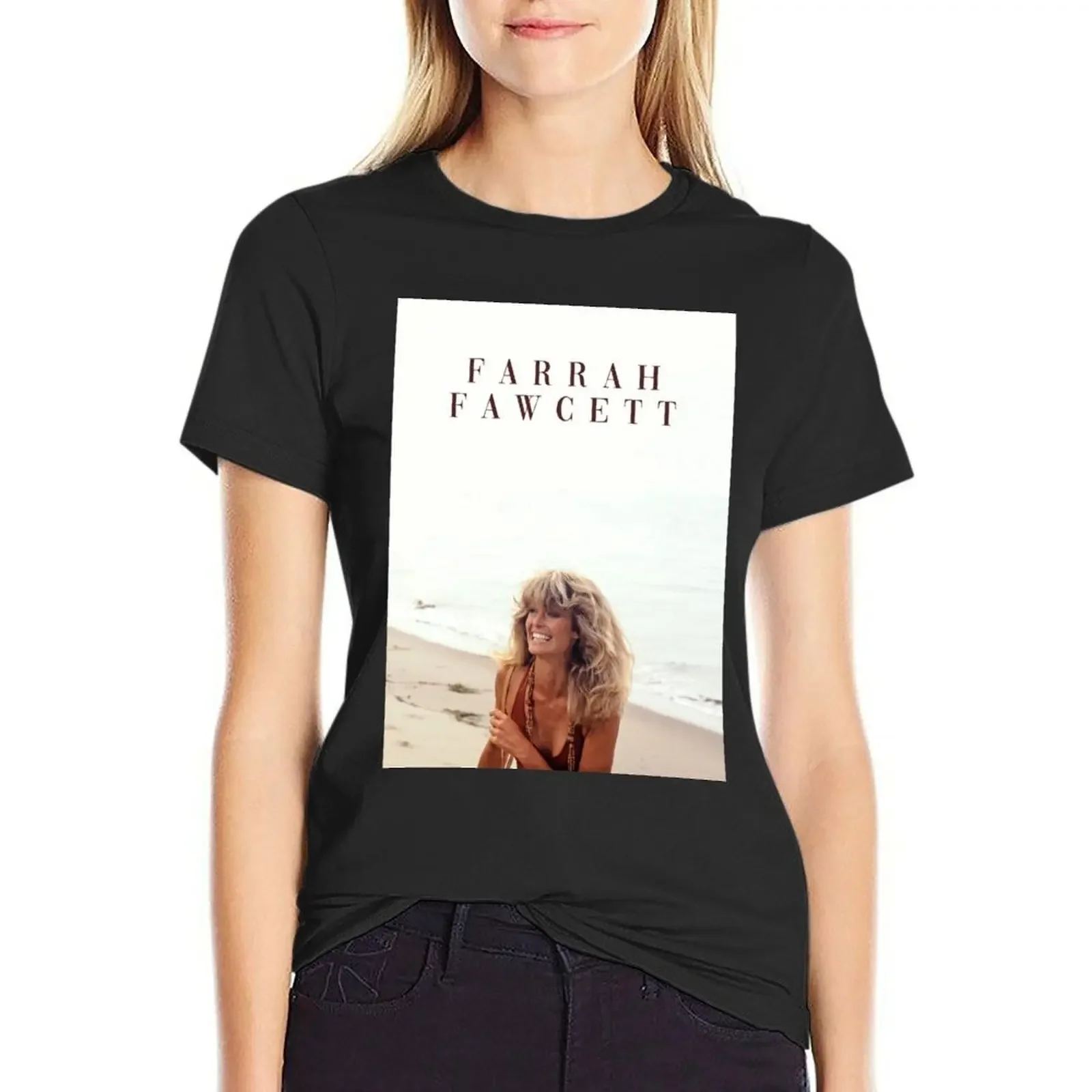 Farrah Fawcett poster T-Shirt customs design your own Female clothing aesthetic clothes funny Womens graphic t shirts
Farrah Fawcett poster T-Shirt customs design your own Female clothing aesthetic clothes funny Womens graphic t shirts