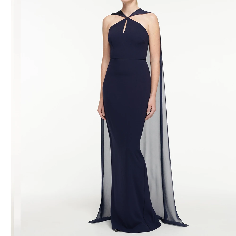 Customized Fashion Straight Floor Length Halter Jersey Sleeveless Pleats Evening Dress Elegant Photo Color vestidos para mujer
Customized Fashion Straight Floor Length Halter Jersey Sleeveless Pleats Evening Dress Elegant Photo Color vestidos para mujer