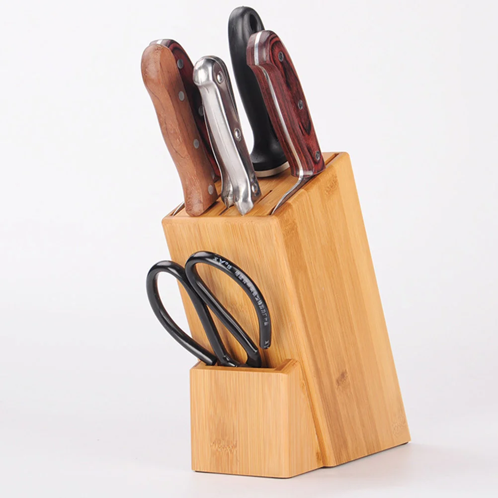 Knife Block Holder Bamboo Rack Multifunction Kitchen Accessories Supplies Wood Wooden
Knife Block Holder Bamboo Rack Multifunction Kitchen Accessories Supplies Wood Wooden