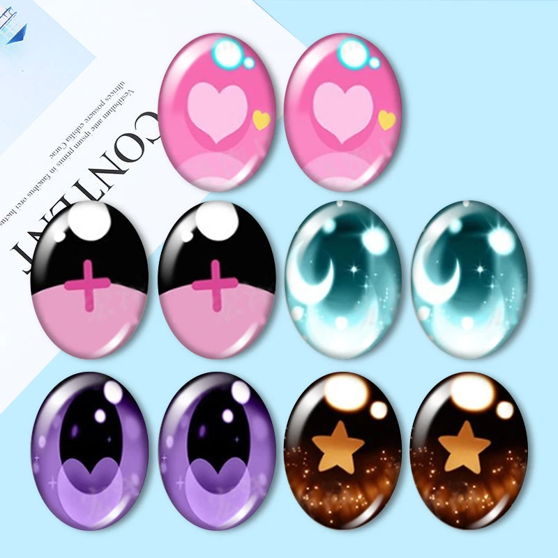 Doll crystal eyes 5pairs 10x14mm/13x18mm/18x25mm Oval photo glass cabochon demo flat back Making findings
Doll crystal eyes 5pairs 10x14mm/13x18mm/18x25mm Oval photo glass cabochon demo flat back Making findings