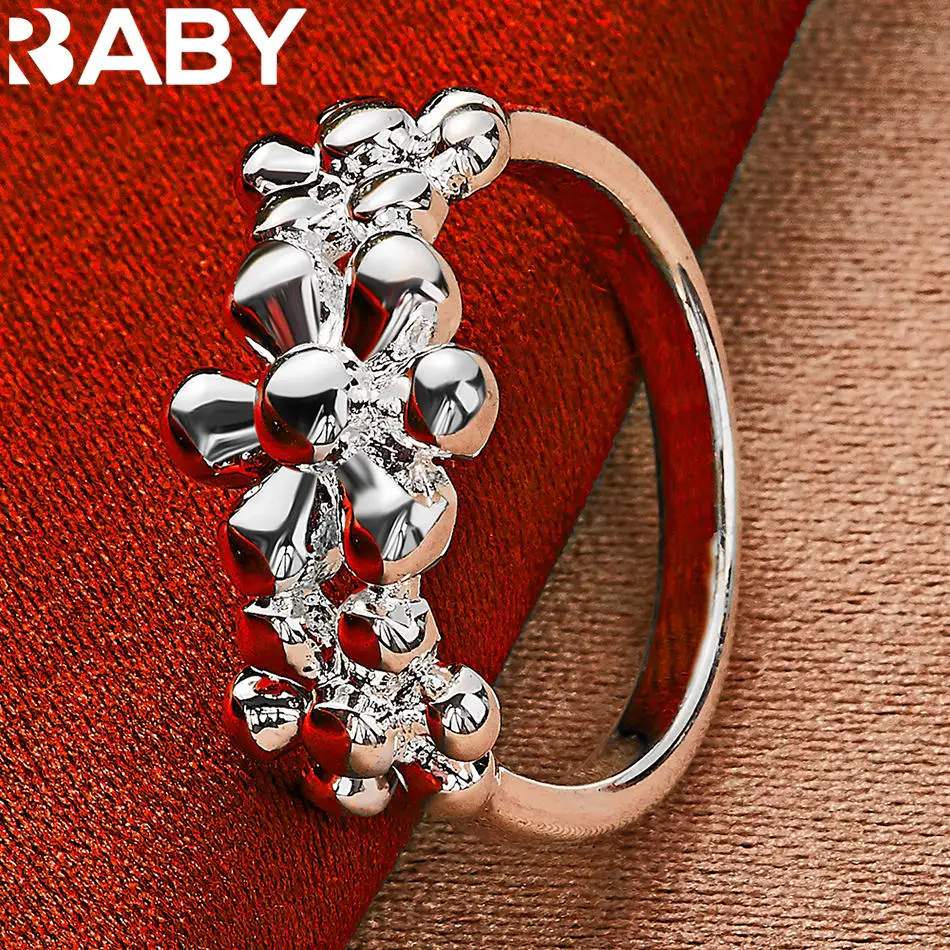 URBABY 925 Sterling Silver Three Flower Wedding Ring For Women Fashion Jewelry Elegant Noble Engagement Accessories
URBABY 925 Sterling Silver Three Flower Wedding Ring For Women Fashion Jewelry Elegant Noble Engagement Accessories