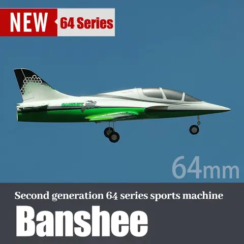 Freewing Banshee 64mm Ducted Fan Sport EDF Jet- PNP RC Airplane Simulation Model Aviation Remote Control Aircraft Toys