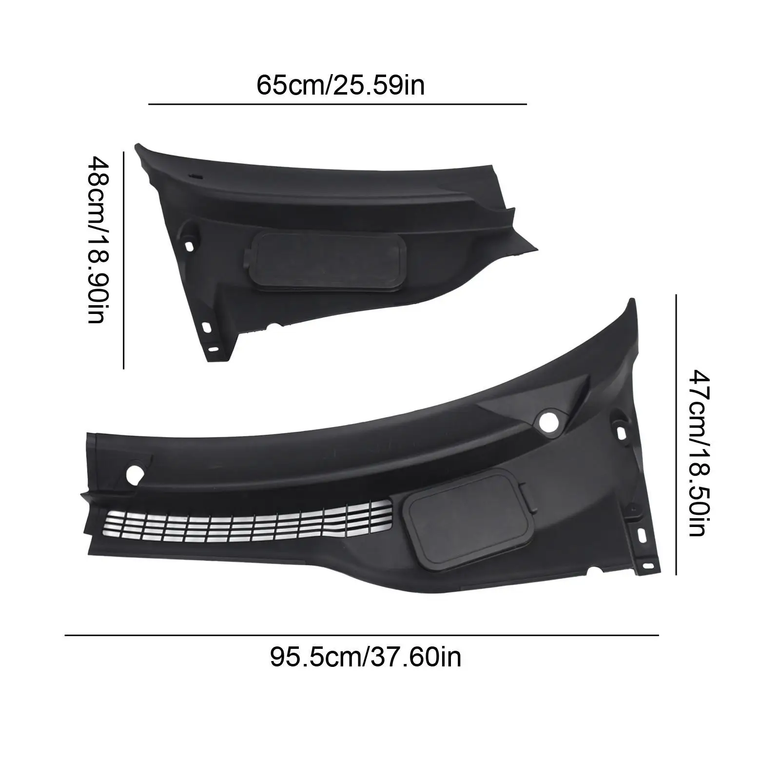 Windshield Wiper Cowl Cover Panel 1 Pair 51719808095 51719808096 Professional Sturdy Replaces Repair Parts for Mini R61
Windshield Wiper Cowl Cover Panel 1 Pair 51719808095 51719808096 Professional Sturdy Replaces Repair Parts for Mini R61