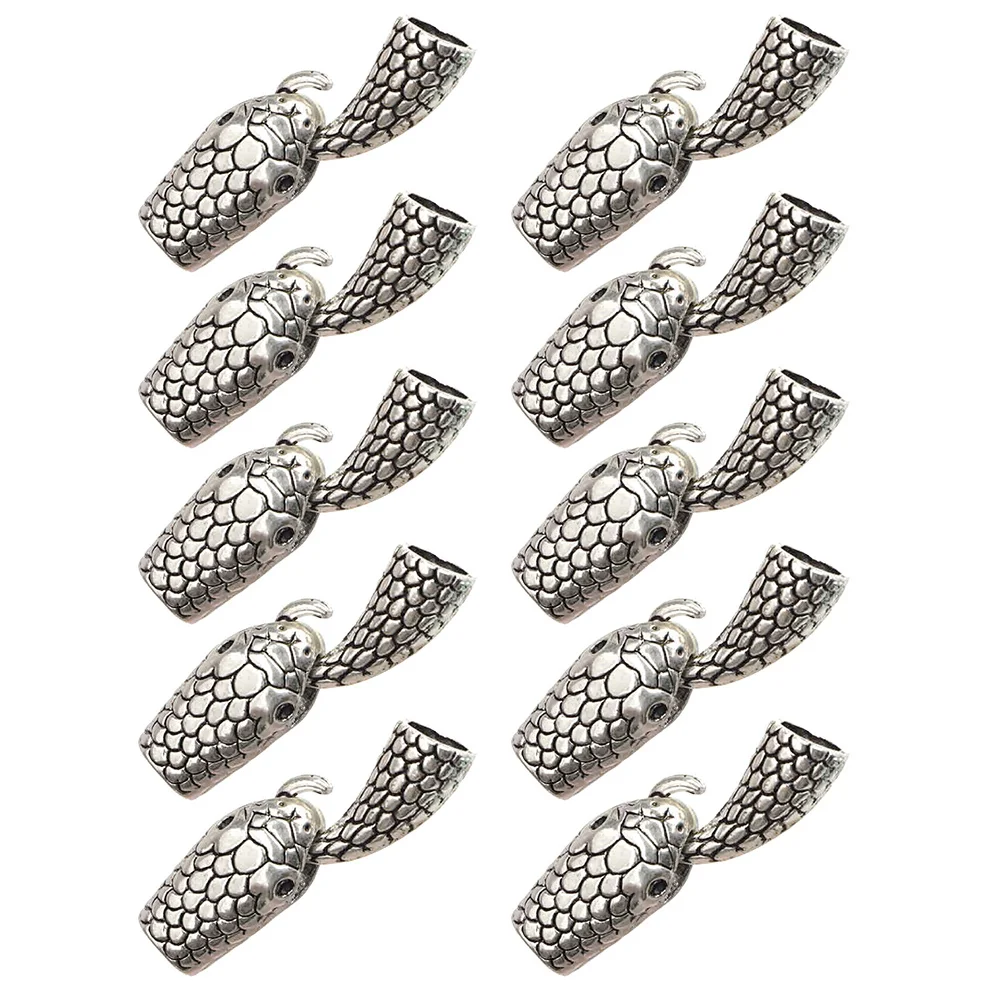 10 Pairs Jewelry Snake Hook Spacer Beads for Making Bracelet Kit Alloy Head Clasp Clasps
10 Pairs Jewelry Snake Hook Spacer Beads for Making Bracelet Kit Alloy Head Clasp Clasps