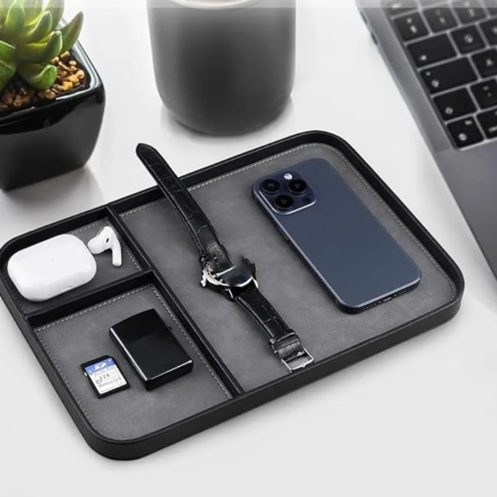 Leather Bedside Table Storage Tray, European Simple Desktop Finishing Storage Tray, Mobile Phone Watch Sundries Tray
Leather Bedside Table Storage Tray, European Simple Desktop Finishing Storage Tray, Mobile Phone Watch Sundries Tray