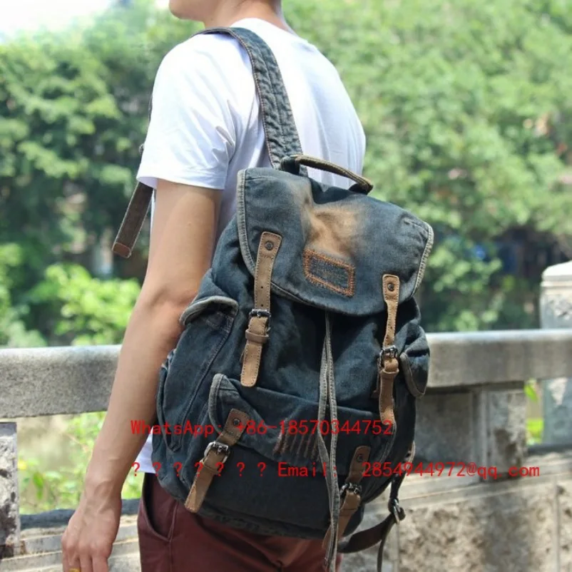 2026 Korean Version of The New Backpack Denim Retro Bag
2026 Korean Version of The New Backpack Denim Retro Bag