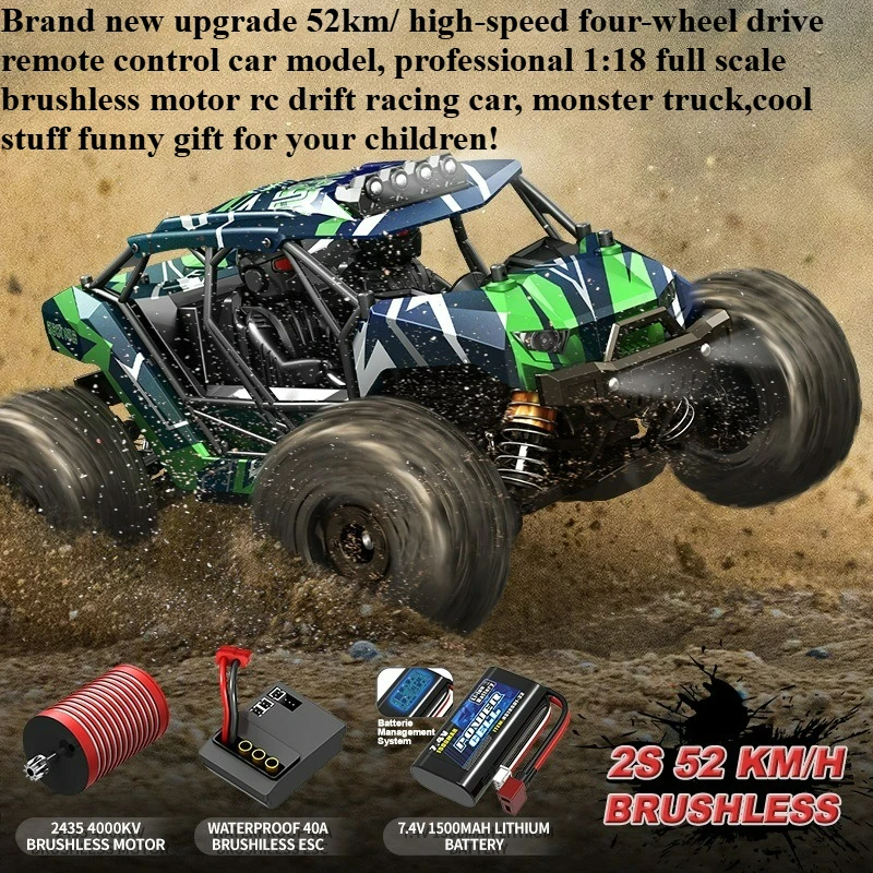 Cool Stuff Toy Car Funny Gift-1:18 Full Scale High-speed 4WD Rc Truck,Remote Control Car Toy,70km/h Brushless Off-road Rc Cars
Cool Stuff Toy Car Funny Gift-1:18 Full Scale High-speed 4WD Rc Truck,Remote Control Car Toy,70km/h Brushless Off-road Rc Cars