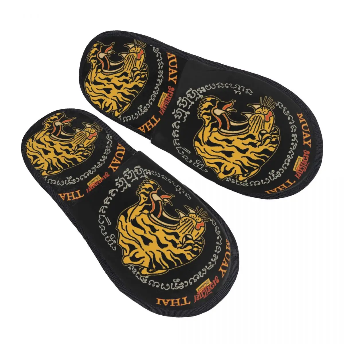 Custom Vintage Muay Thai Tiger Head Guest Slippers for Spa Women Sak Yant Tattoo House Slipper
Custom Vintage Muay Thai Tiger Head Guest Slippers for Spa Women Sak Yant Tattoo House Slipper