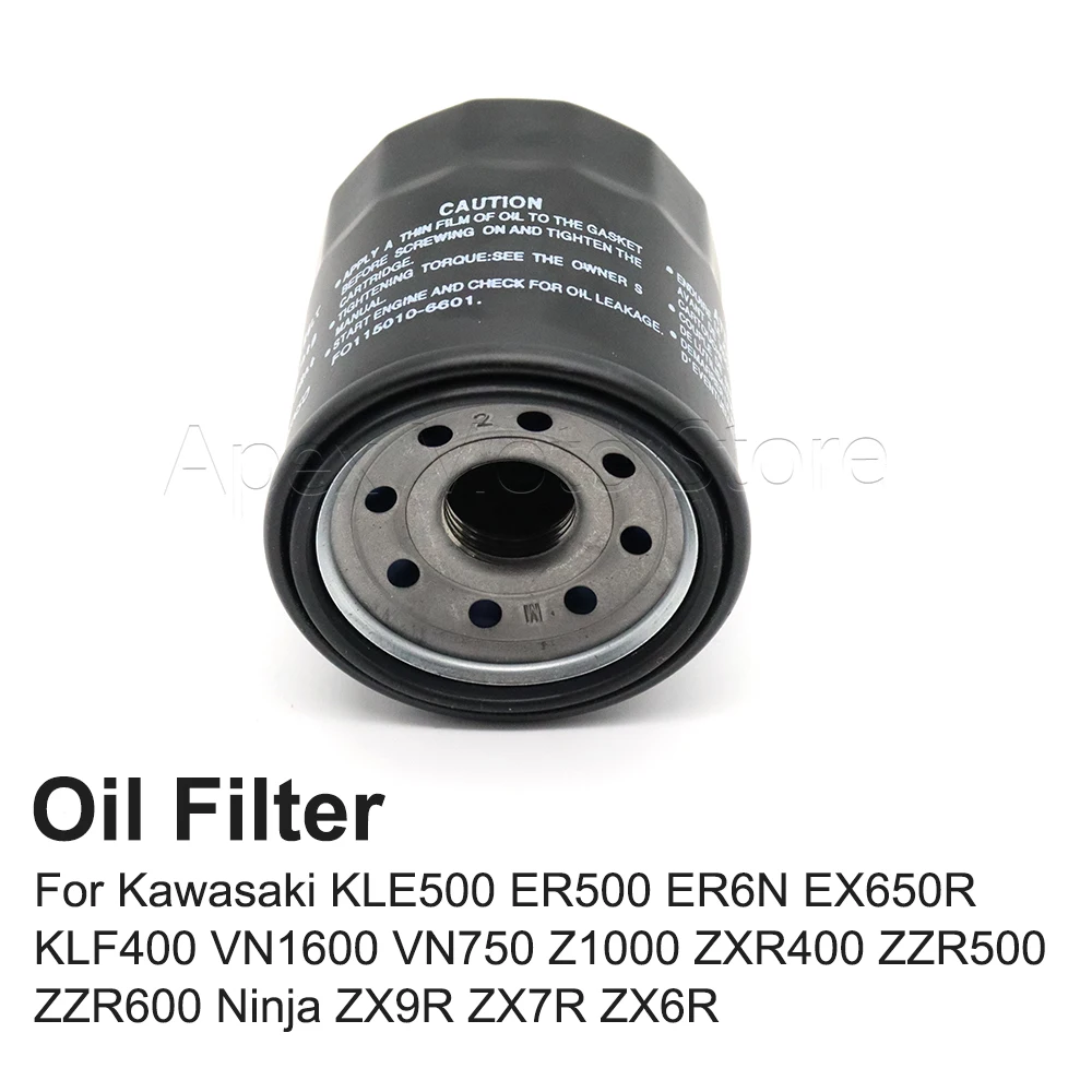 Motorcycle Oil Filter For Kawasaki KLE500 ER500 ER6N EX650R KLF400 VN1600 VN750 Z1000 ZXR400 ZZR500 ZZR600 Ninja ZX9R ZX7R ZX6R
Motorcycle Oil Filter For Kawasaki KLE500 ER500 ER6N EX650R KLF400 VN1600 VN750 Z1000 ZXR400 ZZR500 ZZR600 Ninja ZX9R ZX7R ZX6R
