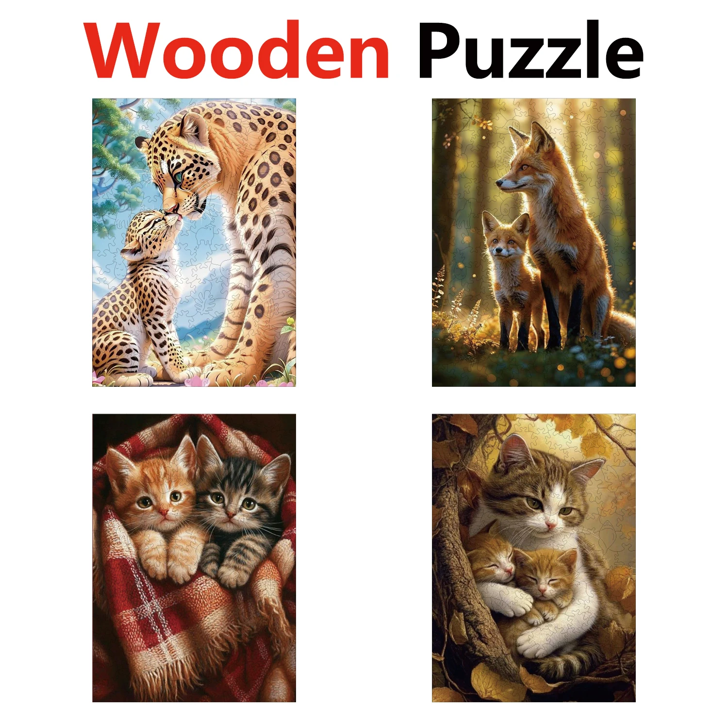 Leopard Fox Cat Class Animal Puzzles High Quality Jigsaw Puzzle Wooden Puzzle Best Christmas Gift
Leopard Fox Cat Class Animal Puzzles High Quality Jigsaw Puzzle Wooden Puzzle Best Christmas Gift