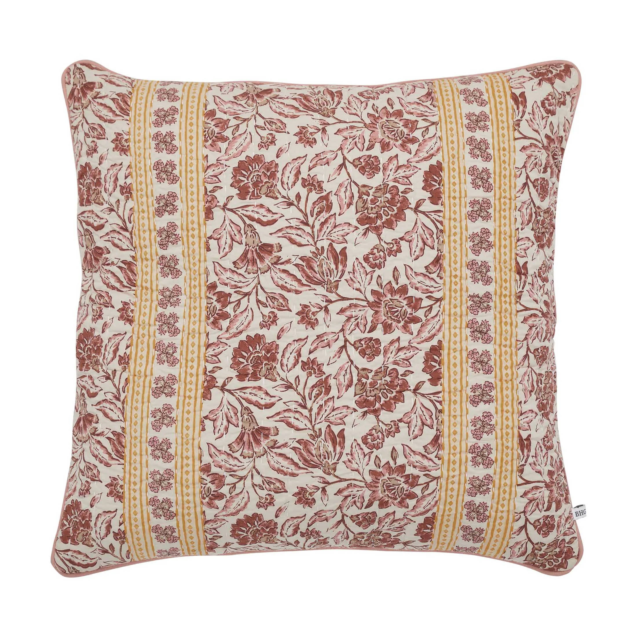 20x20 Burgundy Floral Block Print Reversible Cotton Pillow
20x20 Burgundy Floral Block Print Reversible Cotton Pillow