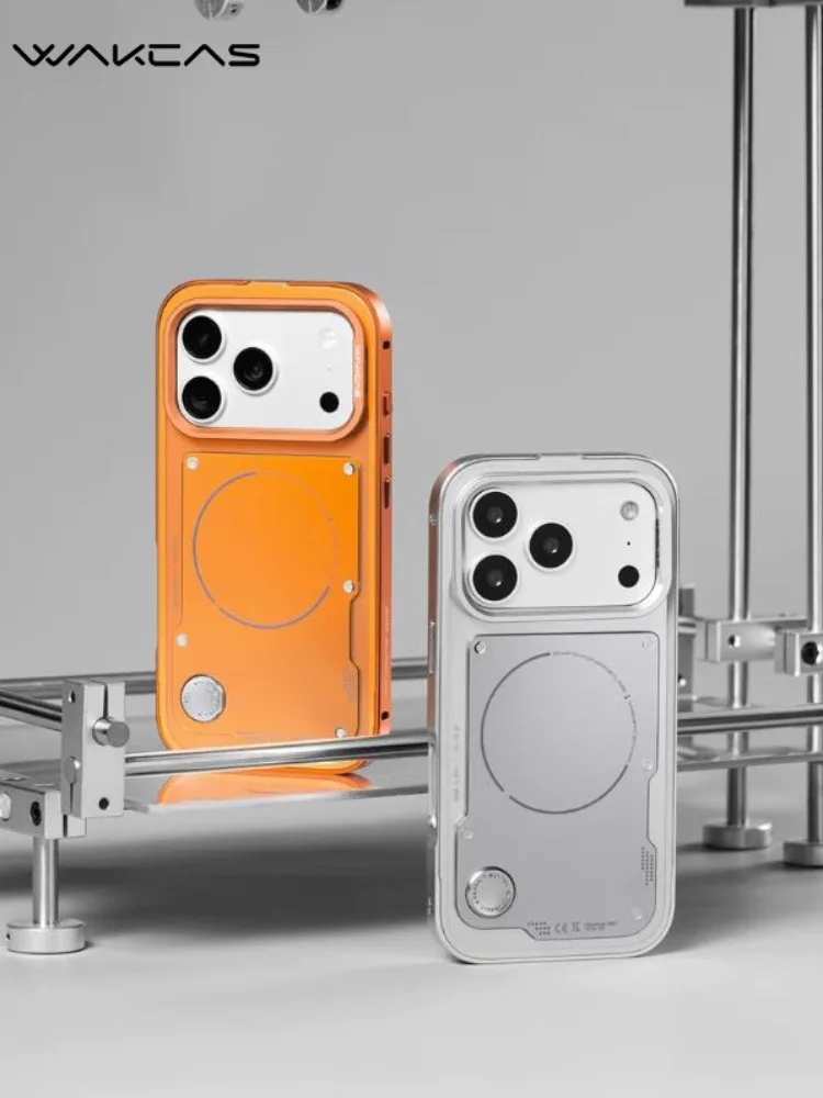 WAKCAS Frosted Phone Cover for iphone 16 17/17pro/17pro Max Detachable Modular Mecha-Inspired Panel Design Metal Phone Case
WAKCAS Frosted Phone Cover for iphone 16 17/17pro/17pro Max Detachable Modular Mecha-Inspired Panel Design Metal Phone Case