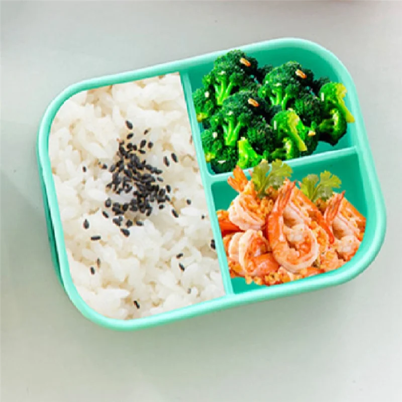 P4-Silicone Lunch Box Food Grade Crisper Microwave Heating 3-Compartment Lunch Bento Box Office Student Kitchen Tableware,A Dura
P4-Silicone Lunch Box Food Grade Crisper Microwave Heating 3-Compartment Lunch Bento Box Office Student Kitchen Tableware,A Dura