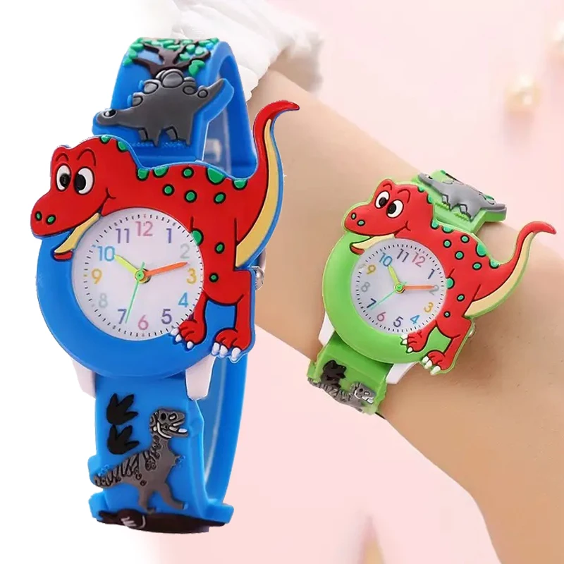 Cute Cartoon 3D Dinosaur Tyrannosaurus Rex Silicone Strap Children's Watch Kids Student Watch Baby Toy Birthday Gift
Cute Cartoon 3D Dinosaur Tyrannosaurus Rex Silicone Strap Children's Watch Kids Student Watch Baby Toy Birthday Gift