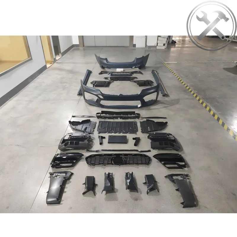 M Power M5 Style Full Body Kit Front Rear Bumper Side Skirt Exterior Modified Parts For 5 Series G30 LCI 2021-2023
M Power M5 Style Full Body Kit Front Rear Bumper Side Skirt Exterior Modified Parts For 5 Series G30 LCI 2021-2023