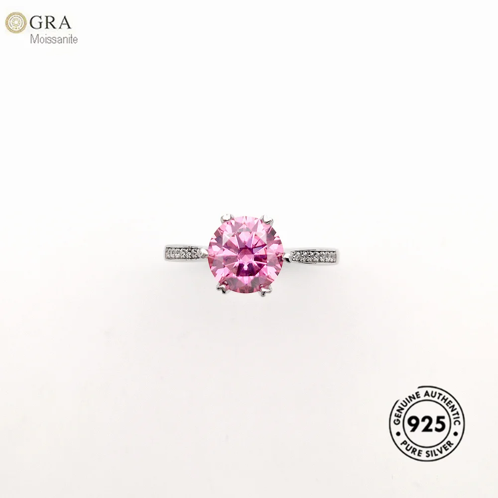 Latest Wedding Ring 2ct Moissanite Pink Color Diamond GRA Certificated Genuine Solid 925 Sterling Silver Ladies Jewellery Ready
Latest Wedding Ring 2ct Moissanite Pink Color Diamond GRA Certificated Genuine Solid 925 Sterling Silver Ladies Jewellery Ready