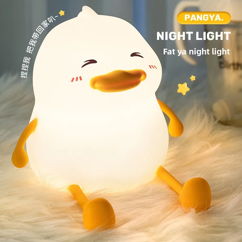 Cross-border explosion fat ya night light bedside silicone pat fat duck atmosphere bedroom induction night light
Cross-border explosion fat ya night light bedside silicone pat fat duck atmosphere bedroom induction night light
