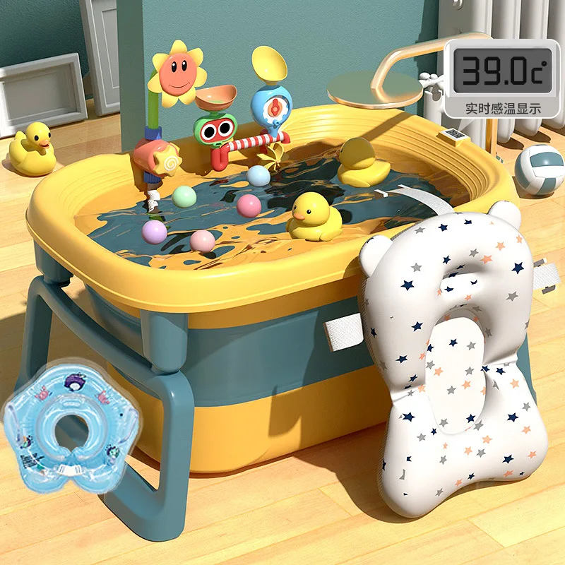 Baby Oversized Folding Tub, Children Swimming Bath Bucket, Newborn Children Bath Bucket, Basin of Bath, Can Sit Lie
Baby Oversized Folding Tub, Children Swimming Bath Bucket, Newborn Children Bath Bucket, Basin of Bath, Can Sit Lie