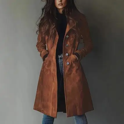Women's Faux Fur Warm Long Coat Polyester Fiber Medium Thickness Autumn Season Flip Collar Coat with Hat European Style
Women's Faux Fur Warm Long Coat Polyester Fiber Medium Thickness Autumn Season Flip Collar Coat with Hat European Style