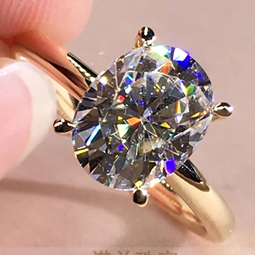 14K Au585 Yellow Gold Women Ring Moissanite Diamonds 1 2 3 4 5 Carat Oval Wedding Party Engagement Anniversary Ring Trendy
14K Au585 Yellow Gold Women Ring Moissanite Diamonds 1 2 3 4 5 Carat Oval Wedding Party Engagement Anniversary Ring Trendy