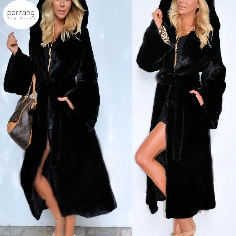 Black Hooded Faux Fur Coat Winter Women Long Faux Fox Fur Jacket 2024 Fashion Coats Elegant Lady Warm Jackets
Black Hooded Faux Fur Coat Winter Women Long Faux Fox Fur Jacket 2024 Fashion Coats Elegant Lady Warm Jackets