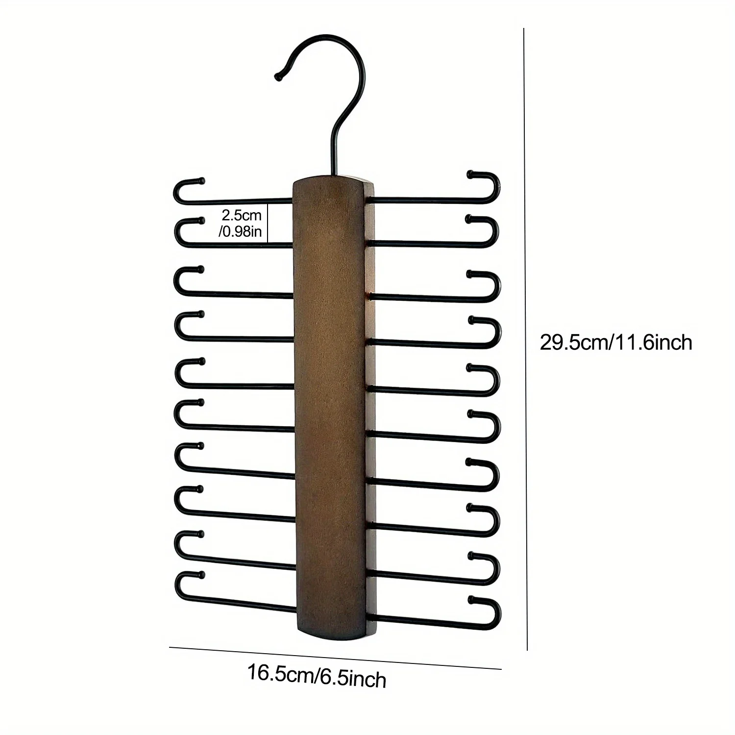 Vintage Wooden Rotatable Tie Storage Rack With 360° Swivel & 20 Anti‑Slip Grooves, Space‑Saving Closet Hanger Organizer
Vintage Wooden Rotatable Tie Storage Rack With 360° Swivel & 20 Anti‑Slip Grooves, Space‑Saving Closet Hanger Organizer