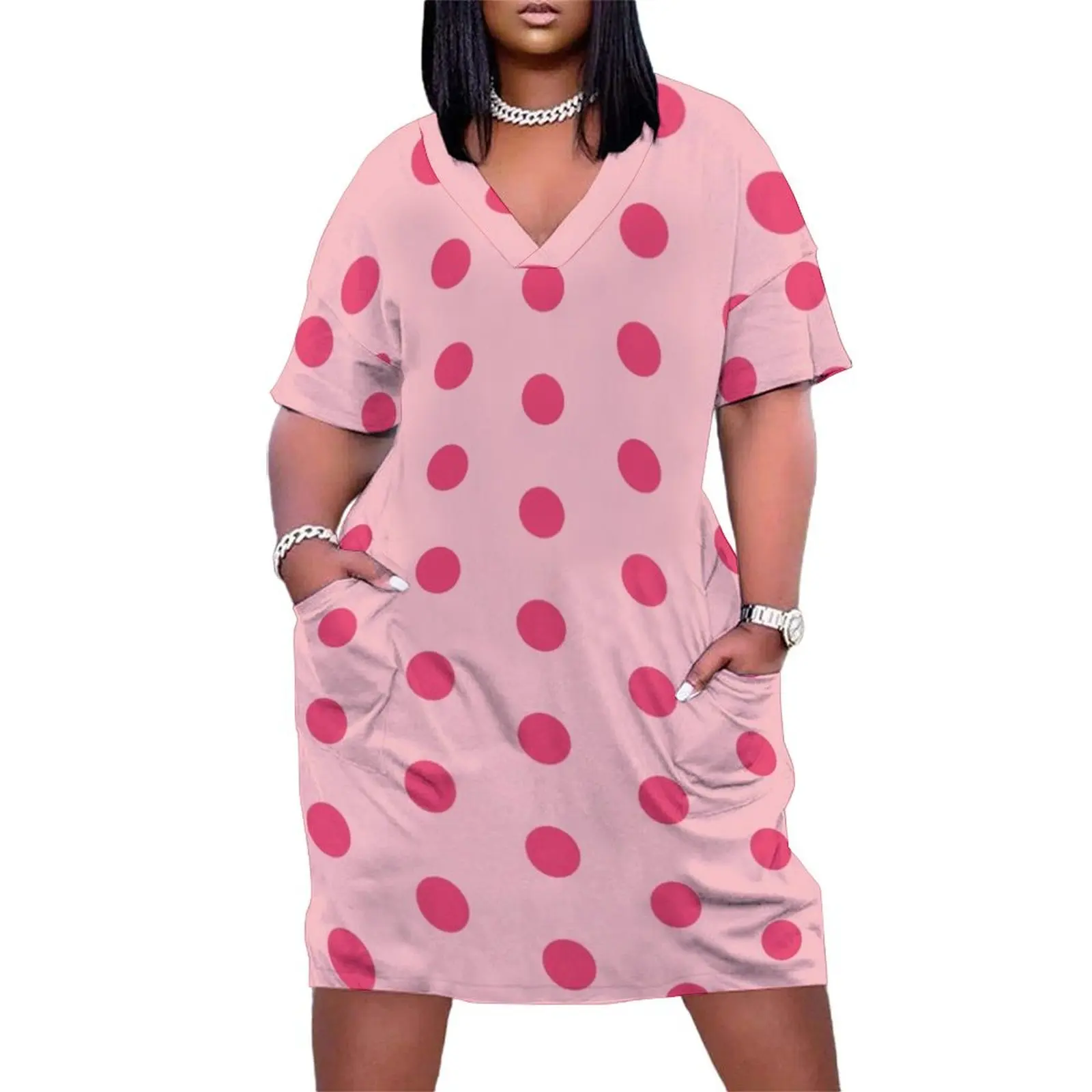 Girly Pink Polka Dots Loose Pocket Dress sexy dress for women birthday dresses for women sexy dress women dresses
Girly Pink Polka Dots Loose Pocket Dress sexy dress for women birthday dresses for women sexy dress women dresses