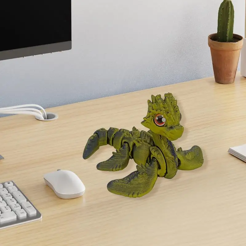 3D Printed Toy Small Dragon Model Joint Bendable Toy Desktop Ornament Art Craft For Home Living Room Decoration
3D Printed Toy Small Dragon Model Joint Bendable Toy Desktop Ornament Art Craft For Home Living Room Decoration
