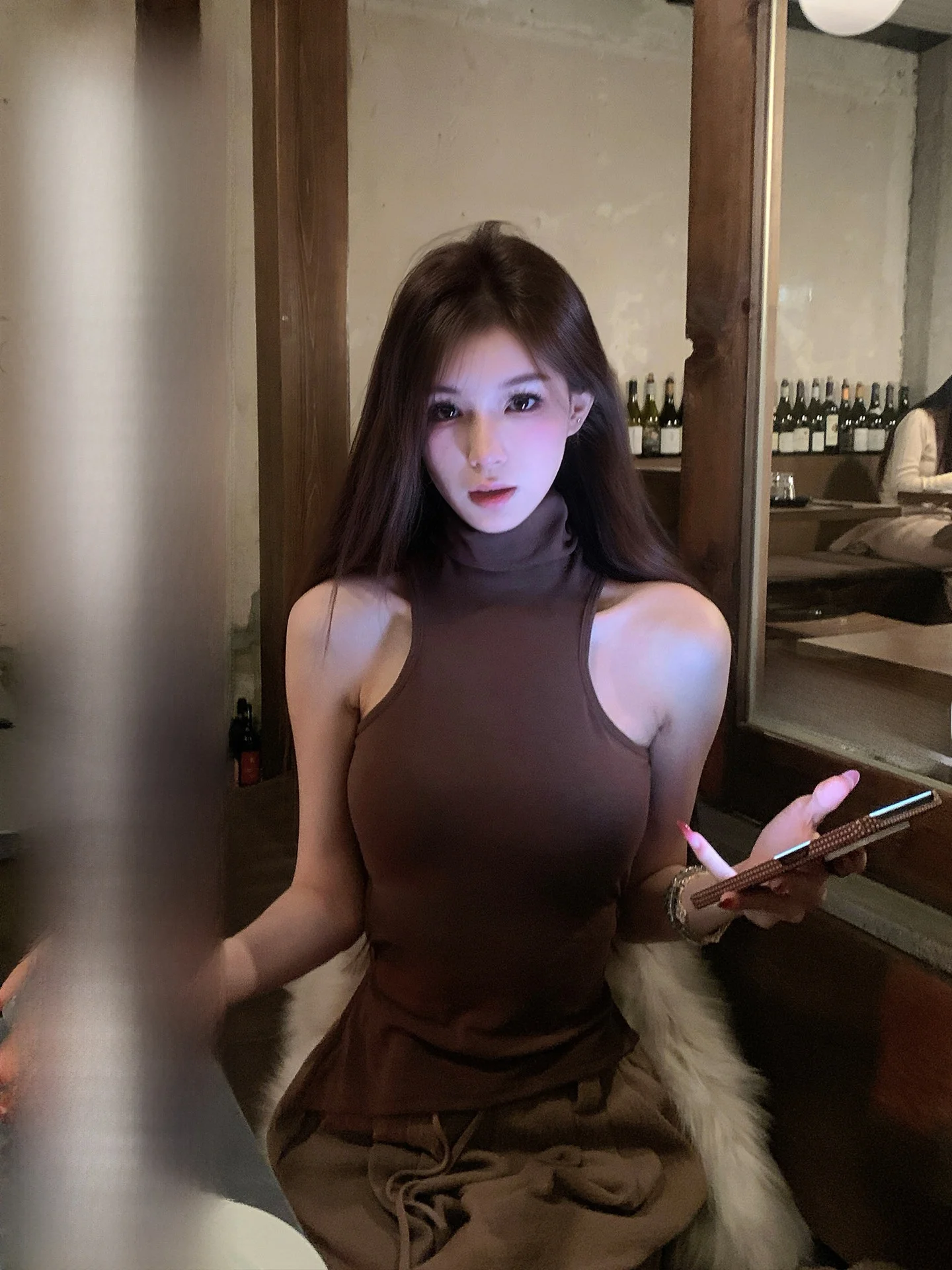 Sweet Shrimp Pie Gray Tonic Bar High Collar Sleeveless Short Pure Color Hanging Neck Vest Strap Women Spicy Girl Style Casual...
Sweet Shrimp Pie Gray Tonic Bar High Collar Sleeveless Short Pure Color Hanging Neck Vest Strap Women Spicy Girl Style Casual...