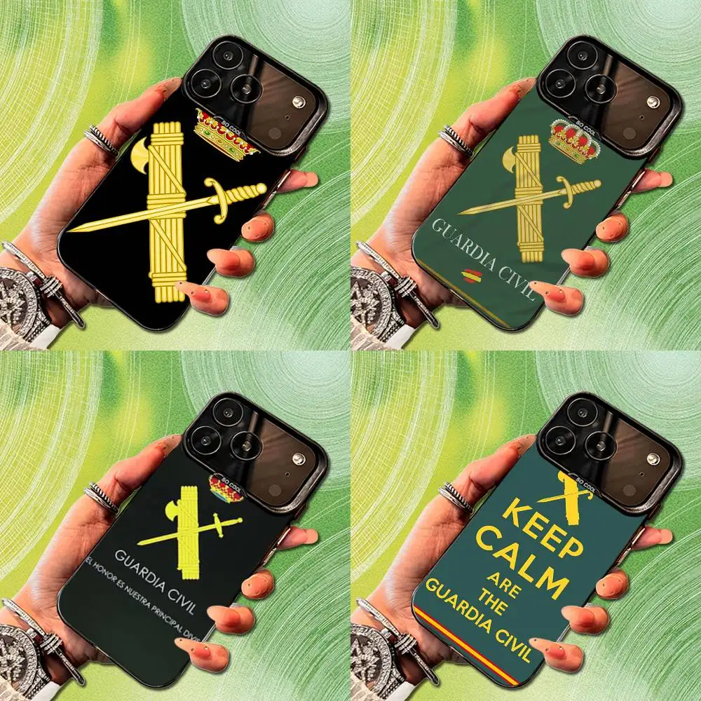 Spanish Guard Civil Emblem Phone Case For iPhone 14,17,13,12,11,16,15,Mini,Pro,SE,XS,MAX,Black Matte Silicone Cover
Spanish Guard Civil Emblem Phone Case For iPhone 14,17,13,12,11,16,15,Mini,Pro,SE,XS,MAX,Black Matte Silicone Cover