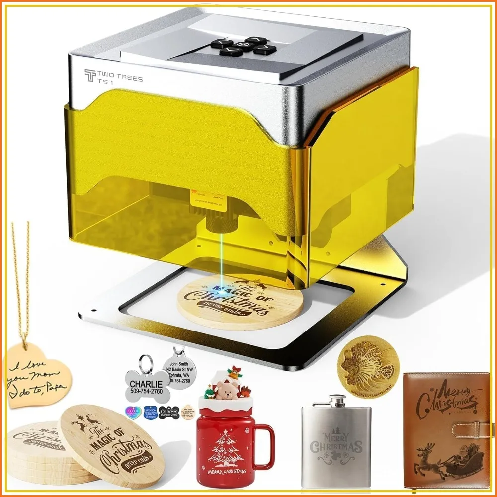 Mini 3W Laser Engraver, Fully Enclosed 80x80mm, 1kg Ultra-Portable, Bluetooth APP Control for DIY Gifts Classroom
Mini 3W Laser Engraver, Fully Enclosed 80x80mm, 1kg Ultra-Portable, Bluetooth APP Control for DIY Gifts Classroom