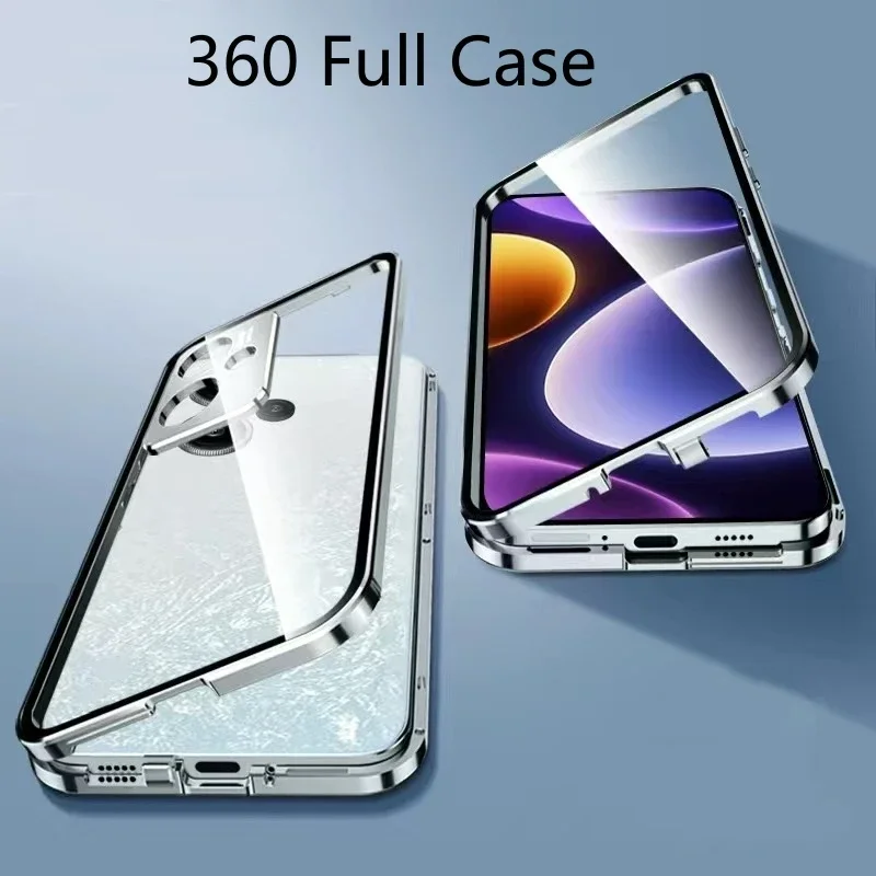 For Realme GT 6 6T Magnetic Metal Frame Double Sided Transparent Tempered Glass Back Cover for Realme GT6 T NEO 6 SE Shell
For Realme GT 6 6T Magnetic Metal Frame Double Sided Transparent Tempered Glass Back Cover for Realme GT6 T NEO 6 SE Shell