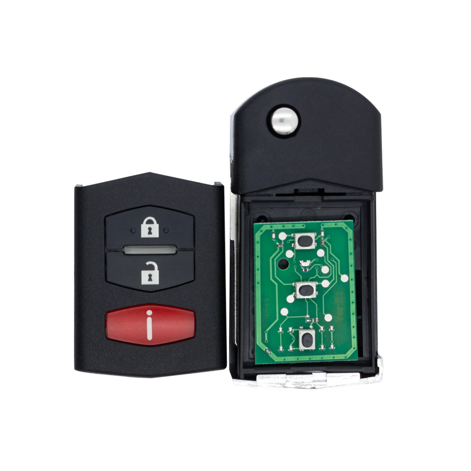 Flip Remote Car Key 315Mhz 4D63 Chip For Mazda 2 3 5 CX-7 CX-9 BGBX1T478SKE125-01 Fob 3 Buttons
Flip Remote Car Key 315Mhz 4D63 Chip For Mazda 2 3 5 CX-7 CX-9 BGBX1T478SKE125-01 Fob 3 Buttons