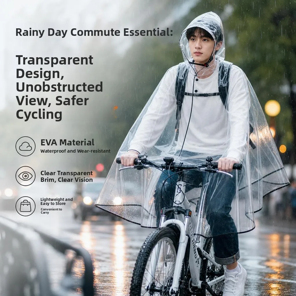 Long Version Waterproof Riding Raincoat Unisex Youthful Travel Outing Windproof Heavy Rain PVC One-Piece Style Adult Bicycle ...
Long Version Waterproof Riding Raincoat Unisex Youthful Travel Outing Windproof Heavy Rain PVC One-Piece Style Adult Bicycle ...