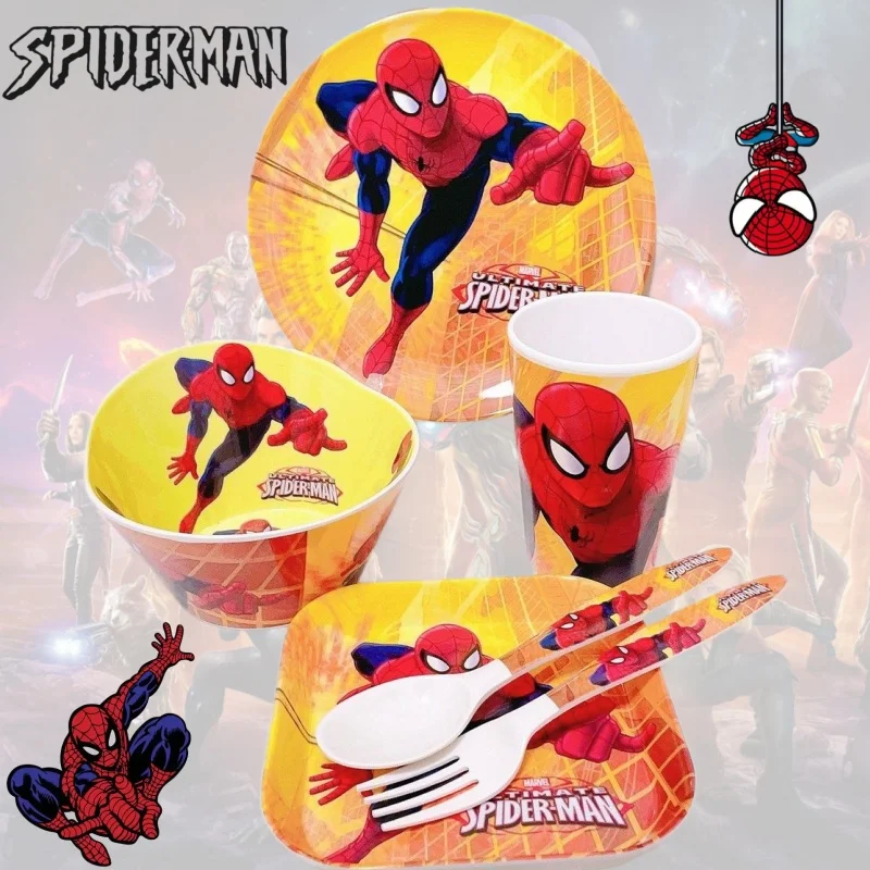 New Marvel Cartoon Pattern Anime Spider-Man Baby Food Bowl Children's Tableware Set Dinner Plate Water Cup Home Rice Bowl Plate
New Marvel Cartoon Pattern Anime Spider-Man Baby Food Bowl Children's Tableware Set Dinner Plate Water Cup Home Rice Bowl Plate