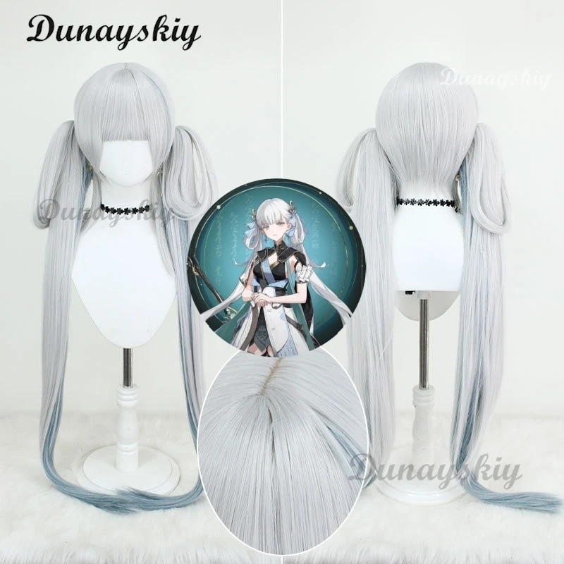 Game Wuthering Waves Jinhsi Cosplay 100cm Wig White Blue Hair Thawborn Renewal Double Ponytail Hair Heat-resistant Wig
Game Wuthering Waves Jinhsi Cosplay 100cm Wig White Blue Hair Thawborn Renewal Double Ponytail Hair Heat-resistant Wig