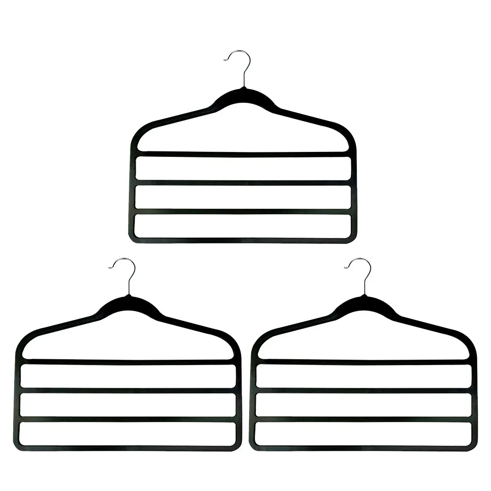 3Pcs Space Saving Pants Hanger Multi-Layer Non-Slip Clothes Rack for Pants Scarves Ties Wardrobe Storage Space Saving Hanger
3Pcs Space Saving Pants Hanger Multi-Layer Non-Slip Clothes Rack for Pants Scarves Ties Wardrobe Storage Space Saving Hanger