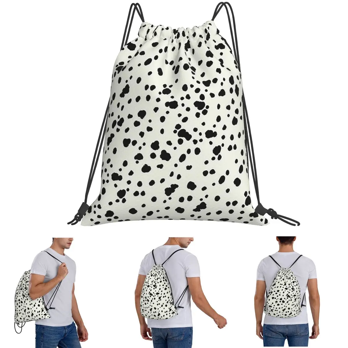 Dalmatian Dog Texture Backpacks Portable Drawstring Bundle Pocket Sundries Bag Book Bags for Travel Students
Dalmatian Dog Texture Backpacks Portable Drawstring Bundle Pocket Sundries Bag Book Bags for Travel Students