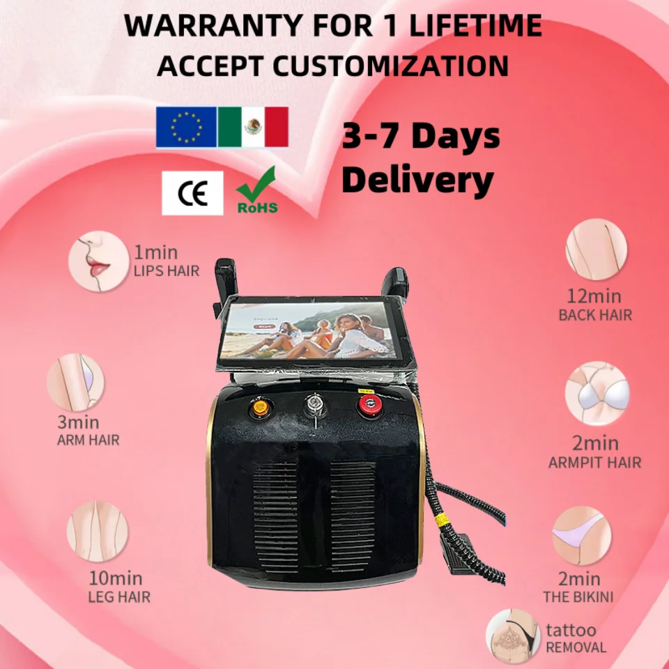 2025 Portable 808nm Diode Laser Hair Removal Machine 2-In-1 Picosecond Tattoo Removal High-Intensity Pulse Beauty Salon Use
2025 Portable 808nm Diode Laser Hair Removal Machine 2-In-1 Picosecond Tattoo Removal High-Intensity Pulse Beauty Salon Use