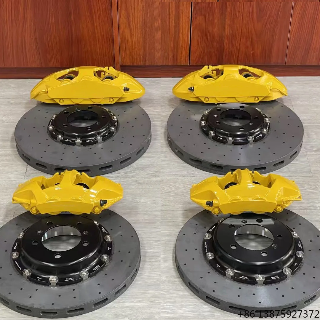 New Modified Carbon Ceramic Brake 10 Pot 4 Piston Brake Kit 420mm+390mm Disc Rotor for 911 718 Series
New Modified Carbon Ceramic Brake 10 Pot 4 Piston Brake Kit 420mm+390mm Disc Rotor for 911 718 Series