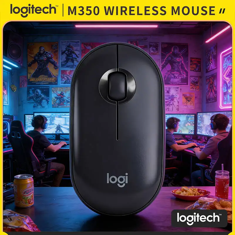 Logitech M350 Silent Pebble Mouse - Dual Mode Connect, 10m Range, 1000 DPI, Recycled Plastic, Eco-Conscious User’s Choice
Logitech M350 Silent Pebble Mouse - Dual Mode Connect, 10m Range, 1000 DPI, Recycled Plastic, Eco-Conscious User’s Choice