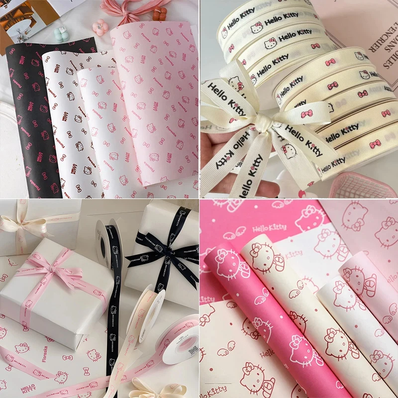 Japanese Hello Kitty Ribbon DIY Cake Flower Decoration Strap Cute Birthday Gift Ornament Bow Ribbon Packaging Paper Accessories
Japanese Hello Kitty Ribbon DIY Cake Flower Decoration Strap Cute Birthday Gift Ornament Bow Ribbon Packaging Paper Accessories