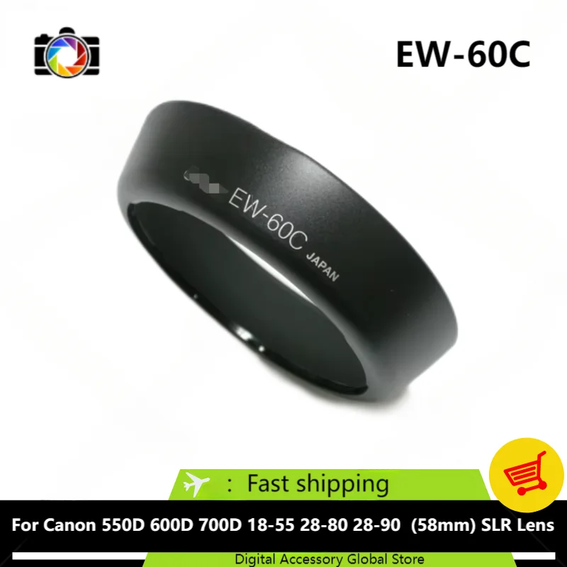New Original Front Hood EW-60C Parts For Canon 550D 600D 700D 18-55 28-80 28-90 (58mm) SLR Camera Lens
New Original Front Hood EW-60C Parts For Canon 550D 600D 700D 18-55 28-80 28-90 (58mm) SLR Camera Lens