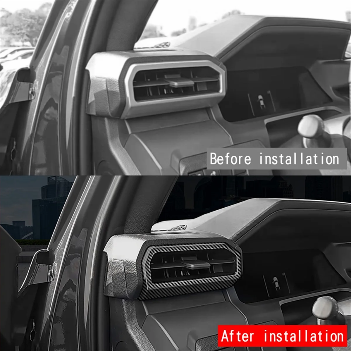 JAS-Car Dash A/C Air Conditioner Outlet Vent Cover Panel Trim for Toyota TACOMA 2024 Car Interior Accessories Carbon Fiber
JAS-Car Dash A/C Air Conditioner Outlet Vent Cover Panel Trim for Toyota TACOMA 2024 Car Interior Accessories Carbon Fiber