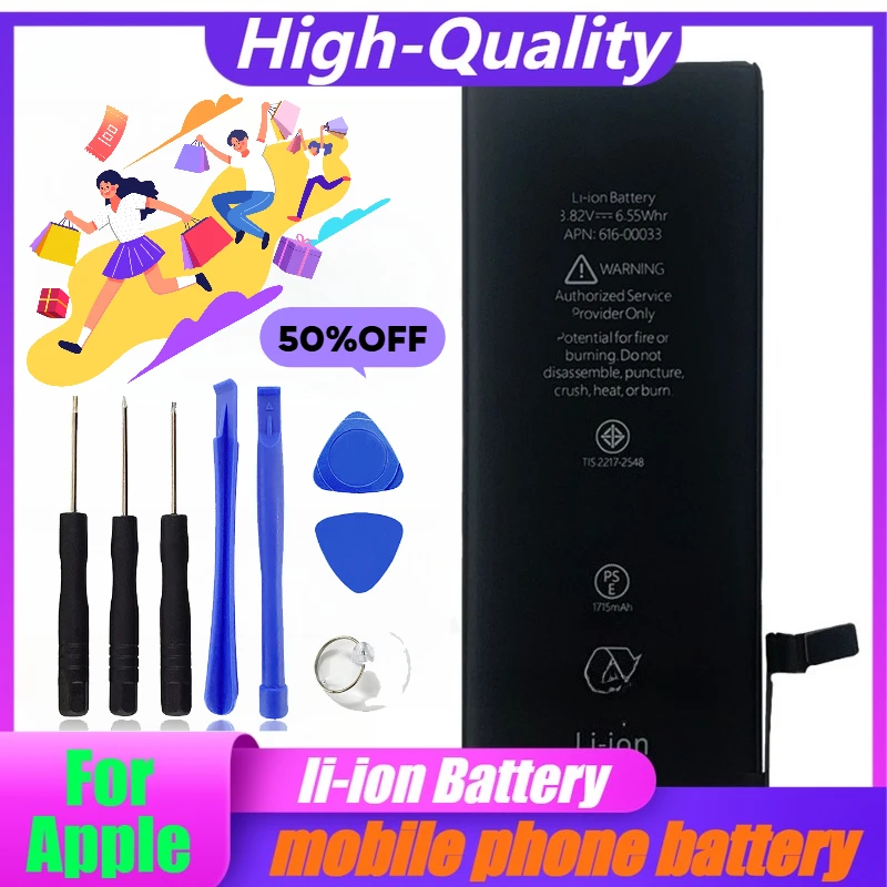 For IPhone 6s Mobile Phone Battery Built-in Mobile Phone Battery for Models A1633/A1688/A1691/A1770
For IPhone 6s Mobile Phone Battery Built-in Mobile Phone Battery for Models A1633/A1688/A1691/A1770